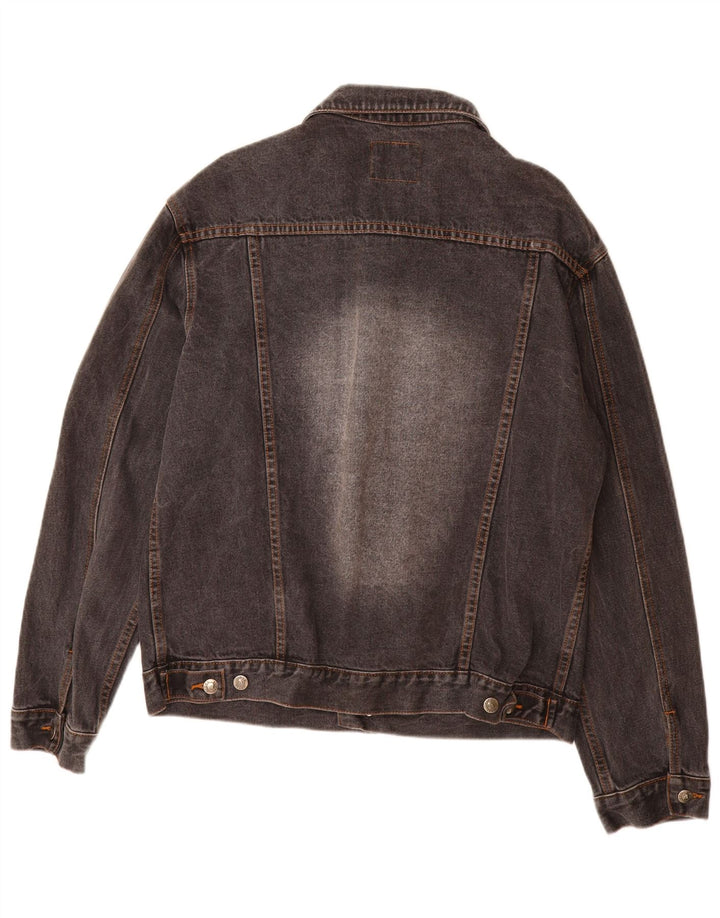Jaqueta jeans masculina TIMES UK 42 XL algodão cinza