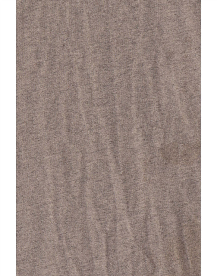 Tommy Hilfiger Camiseta masculina regular fit gráfica top médio algodão cinza