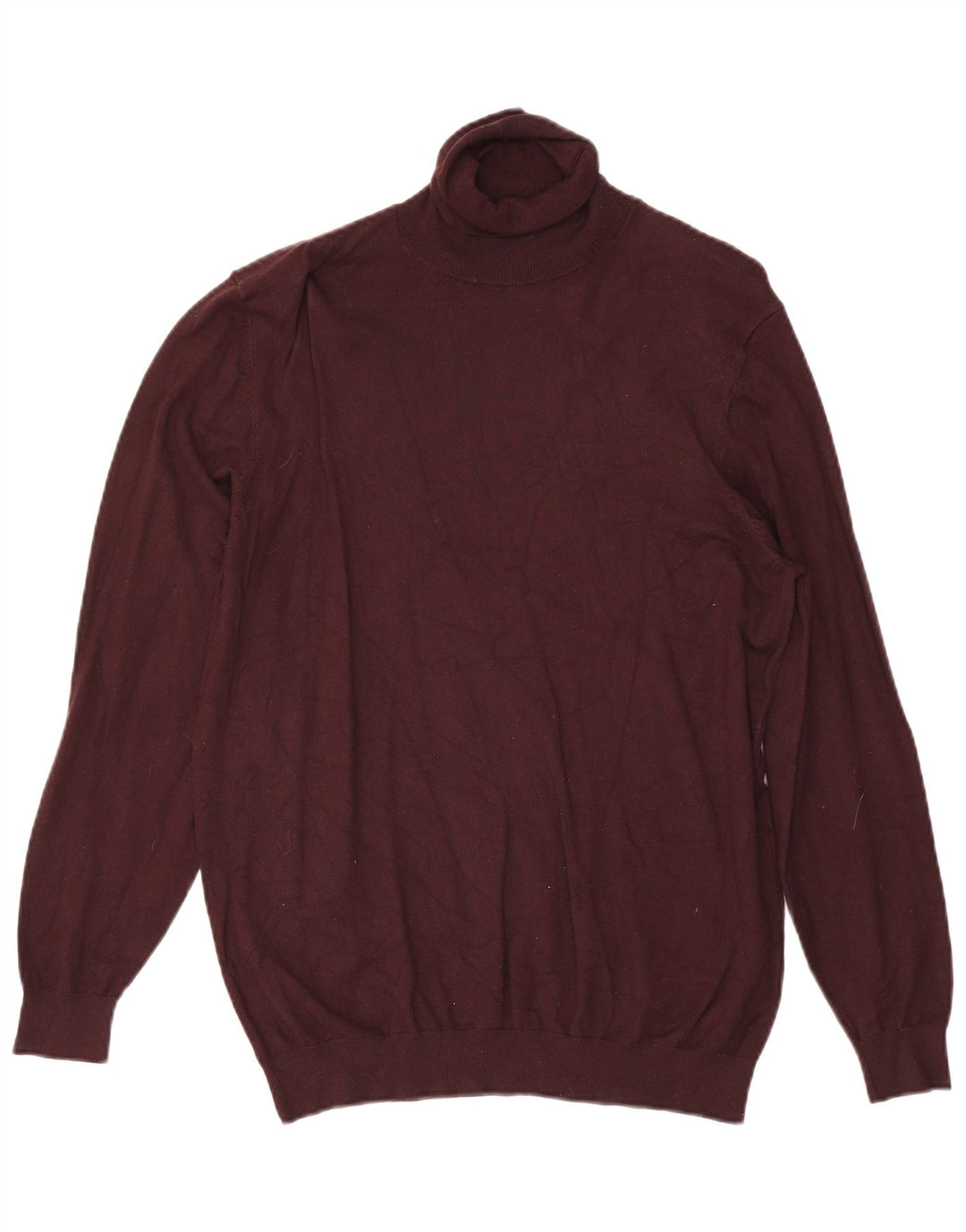 Suéter masculino Zara com gola redonda médio Borgonha