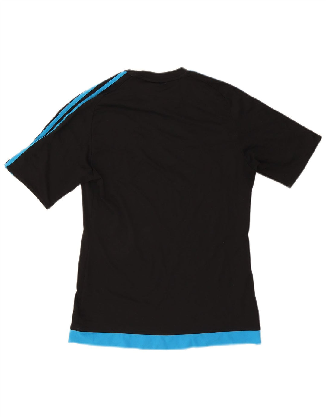 Adidas Mens Climalite Camiseta Top Pequeno Preto Colorblock Poliéster