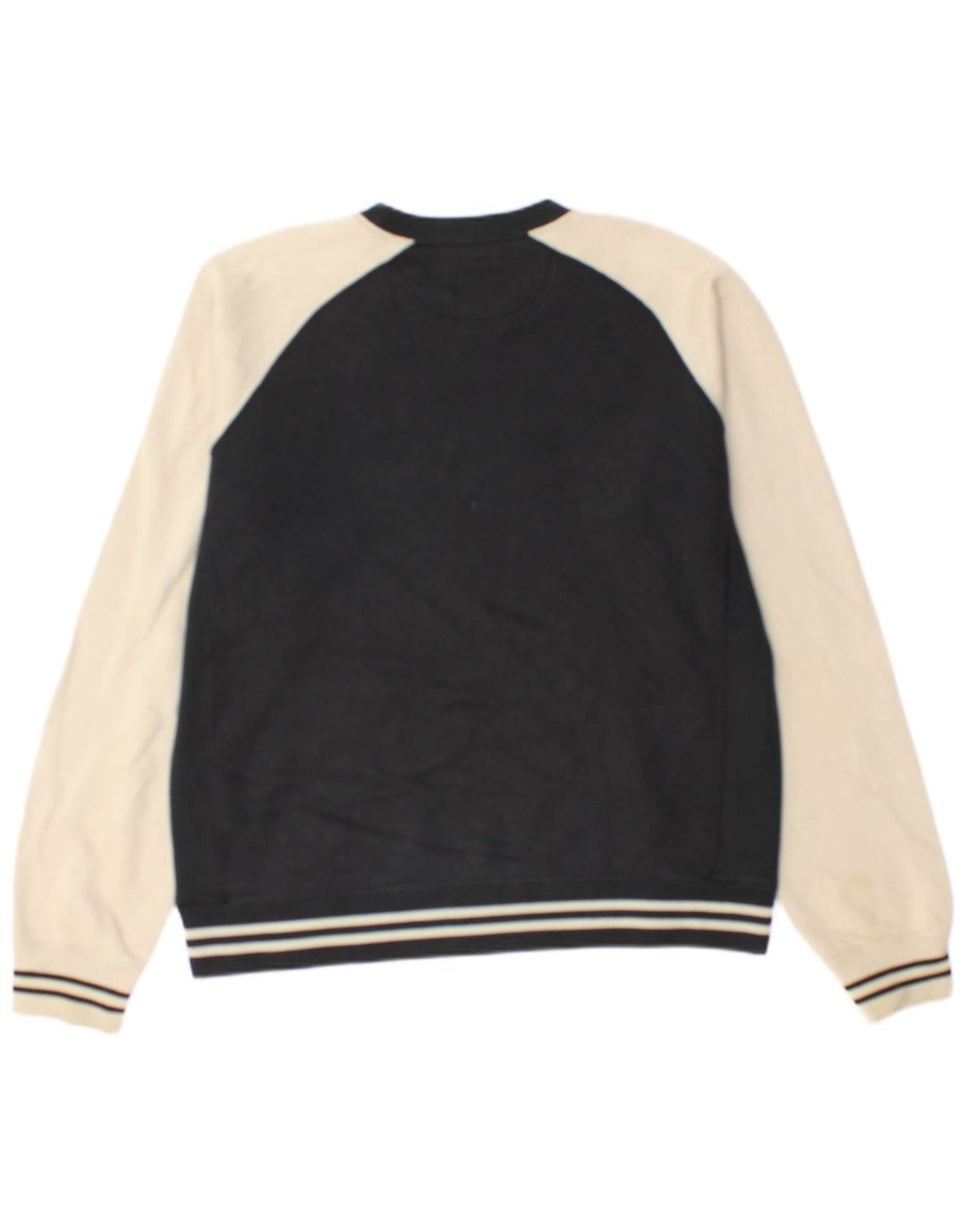 Champion masculino gráfico moletom jumper médio preto colorblock algodão