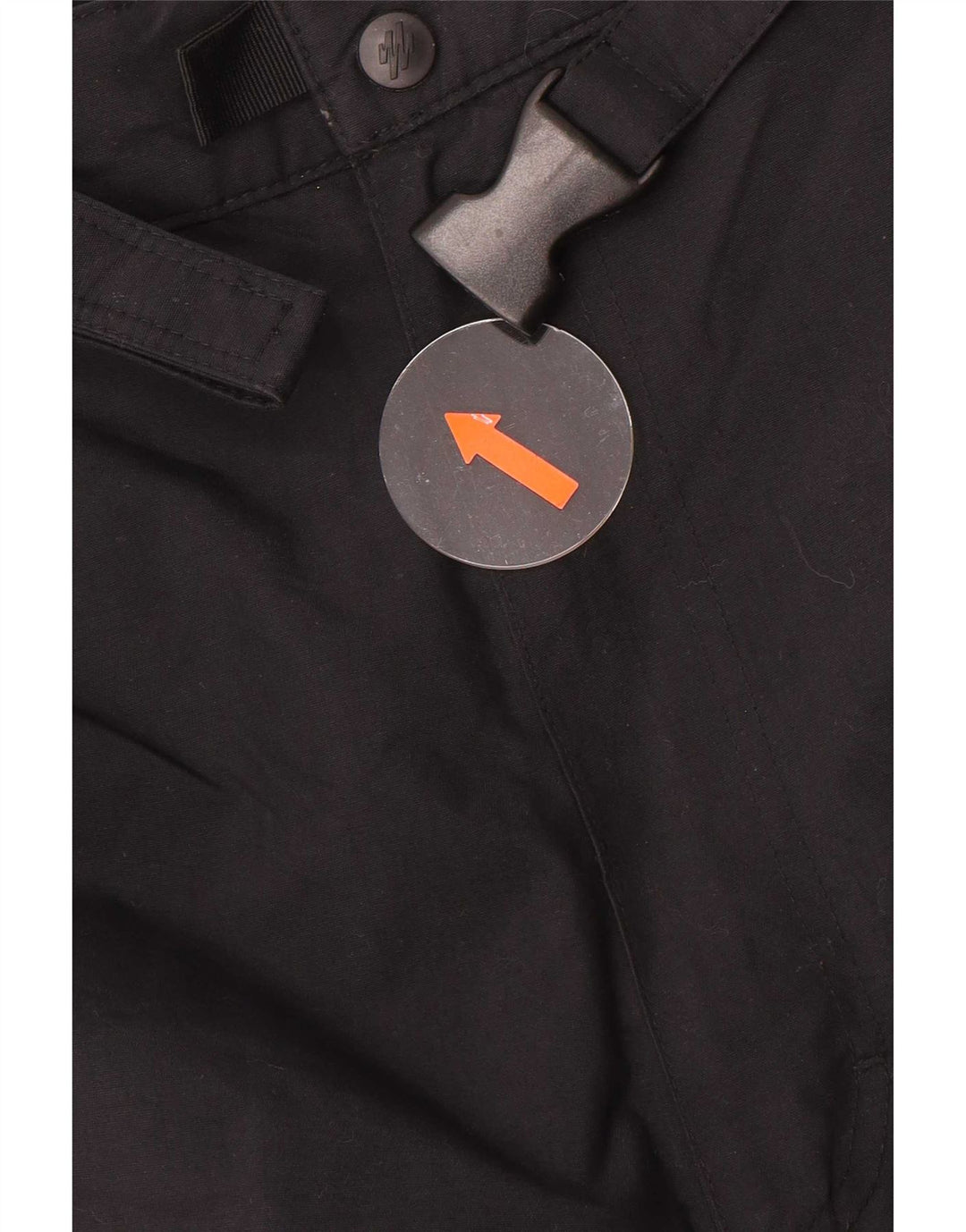 Calça corta-vento masculina Marks & Spencer grande W36 L31 poliamida preta