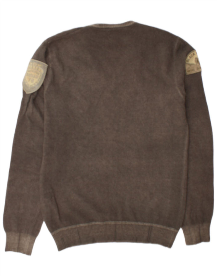 Suéter masculino diesel com decote em V XL lã cinza