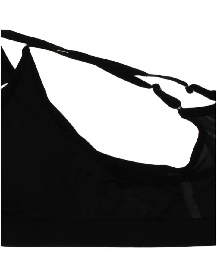 Sutiã esportivo Nike feminino Dri Fit Top médio preto esportivo