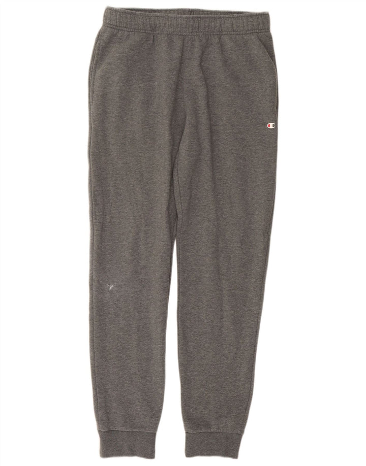 Calça esportiva masculina Champion Joggers de algodão cinza médio