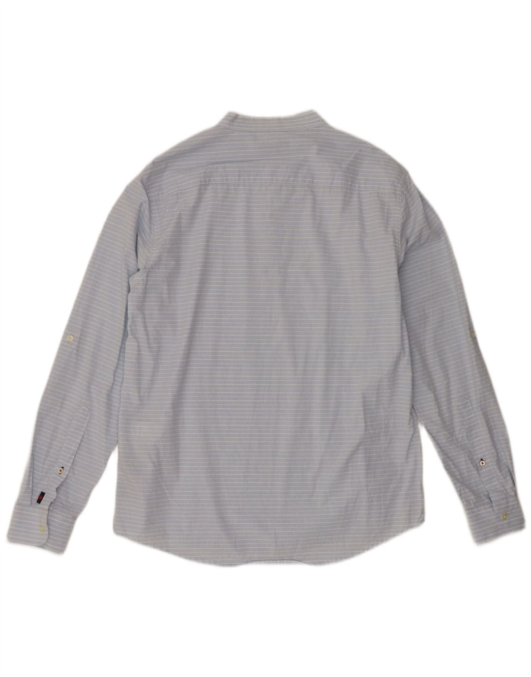 Camisa pulôver masculina Kappa grande algodão listrado azul