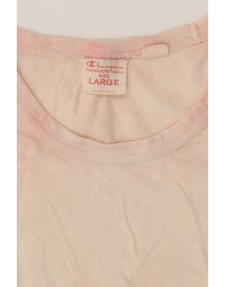 Camiseta masculina Champion grande tie-dye rosa
