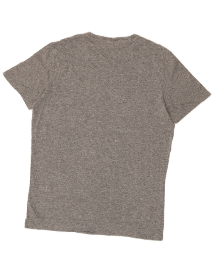 Camiseta masculina Jack & Jones Core Graphic Top de algodão cinza médio
