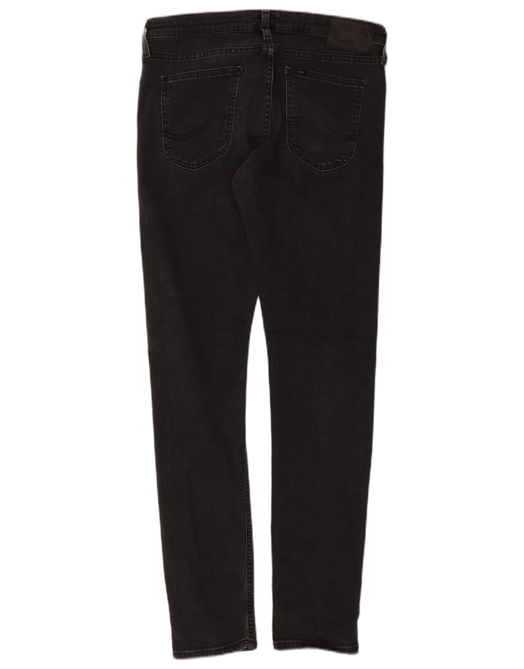 Lee Womens Malone Skinny Jeans W33 L32 Algodão Preto