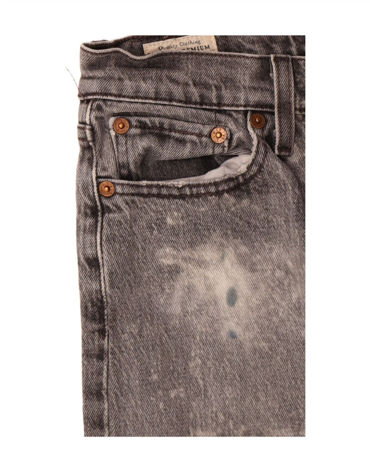 Calça jeans feminina Levi's Wedgie Straight W26 L26 cinza algodão