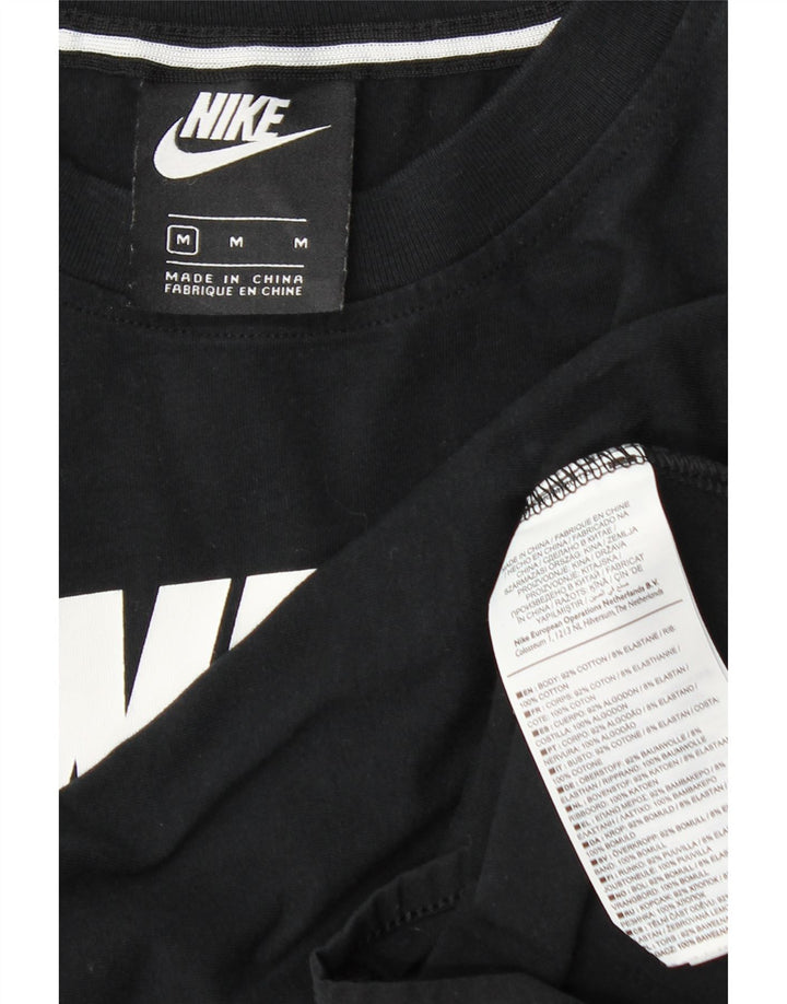 Body gráfico feminino Nike UK 12 médio algodão preto