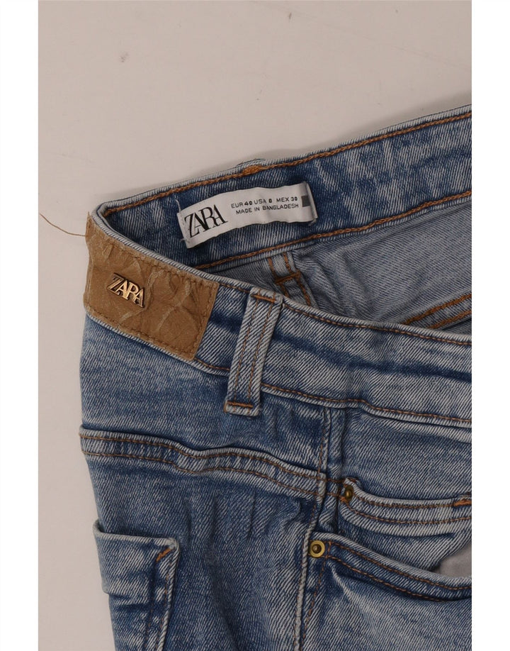 Zara Womens Slim Jeans EU 40 Médio W30 L27 Azul Algodão