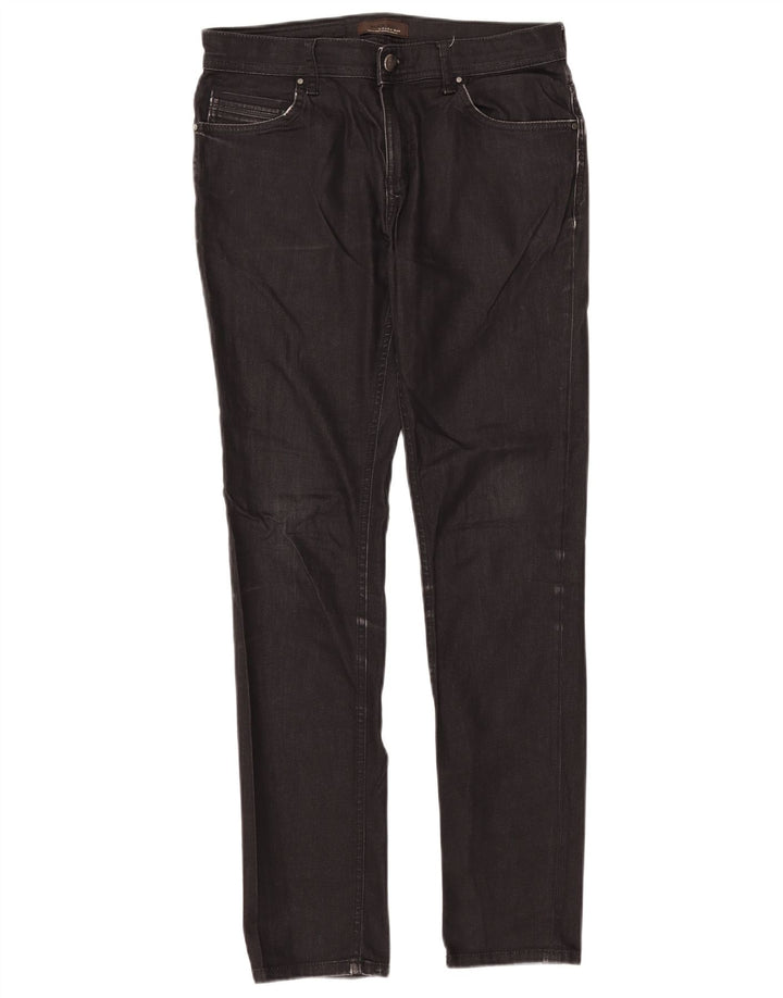 Zara Mens Slim Jeans EU 40 Médio W31 L31 Algodão Preto
