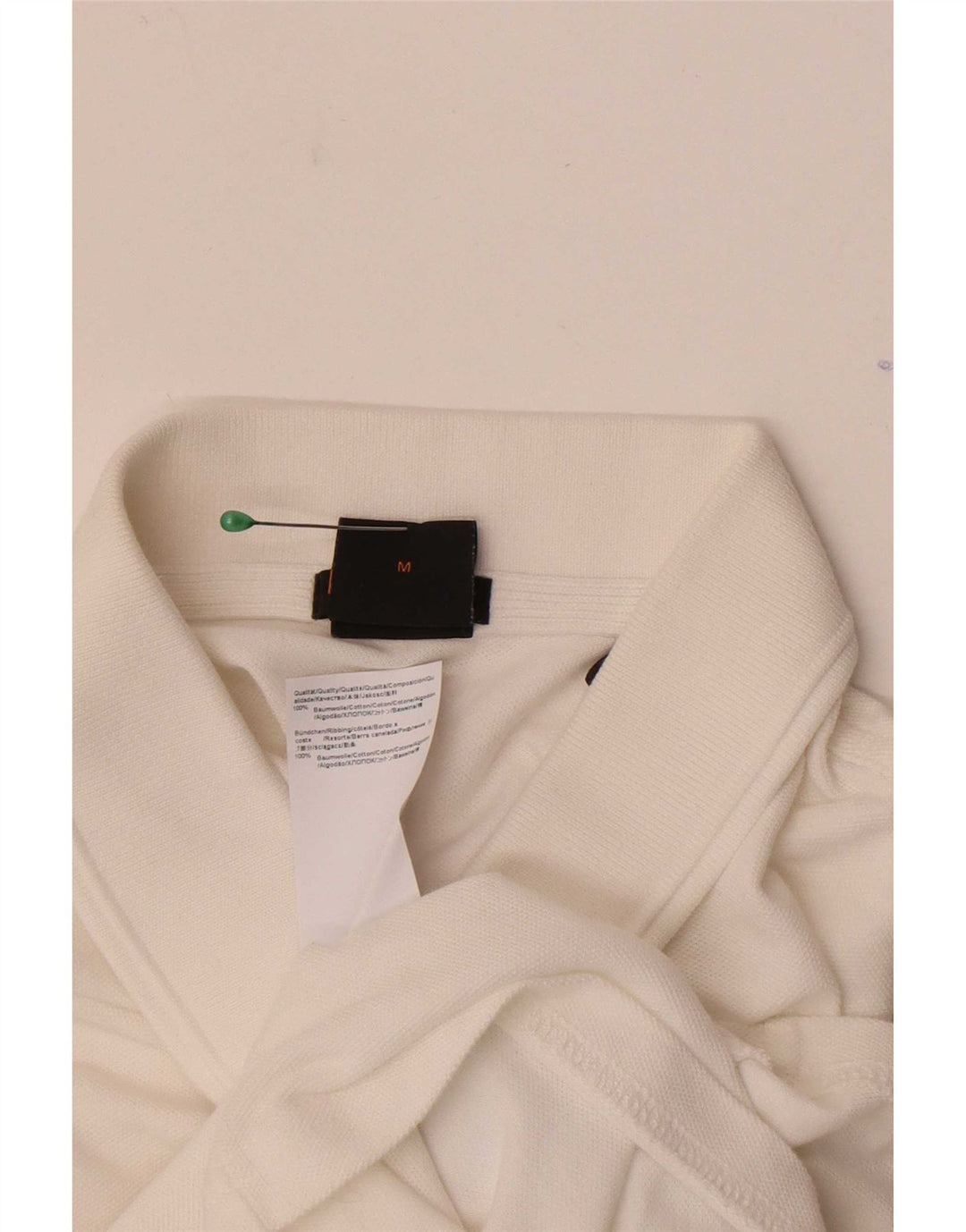 Camisa polo masculina Hugo Boss Slim Fit médio algodão branco