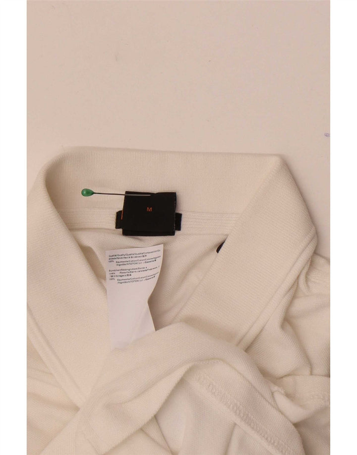 Camisa polo masculina Hugo Boss Slim Fit médio algodão branco