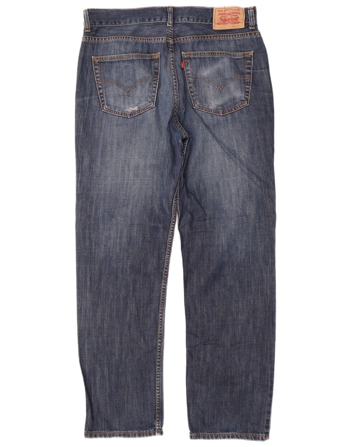 Levi's Masculino 504 Regular Straight Jeans W35 L32 Azul Algodão