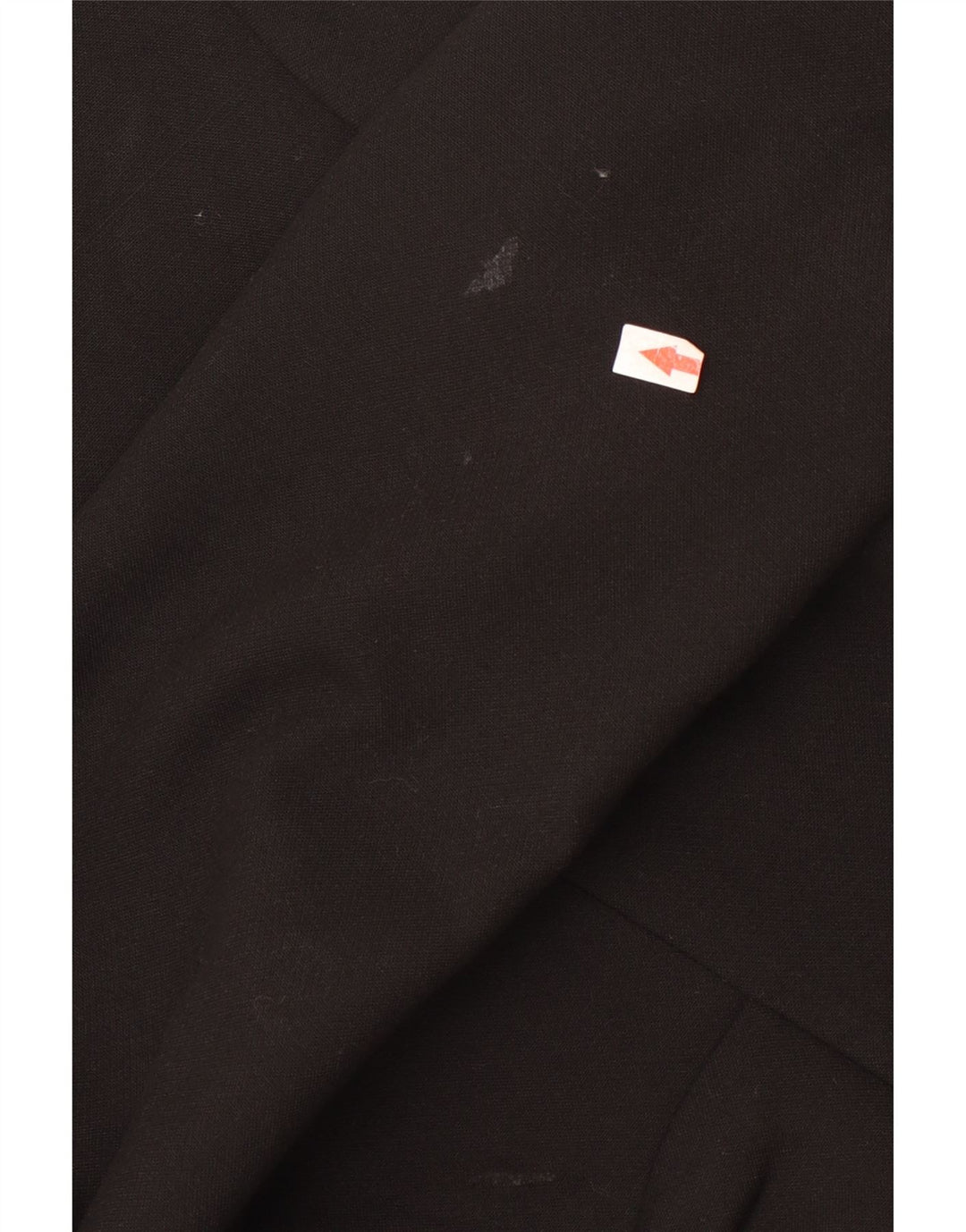 Casaco feminino Zara com peito duplo UK 12 poliéster preto médio