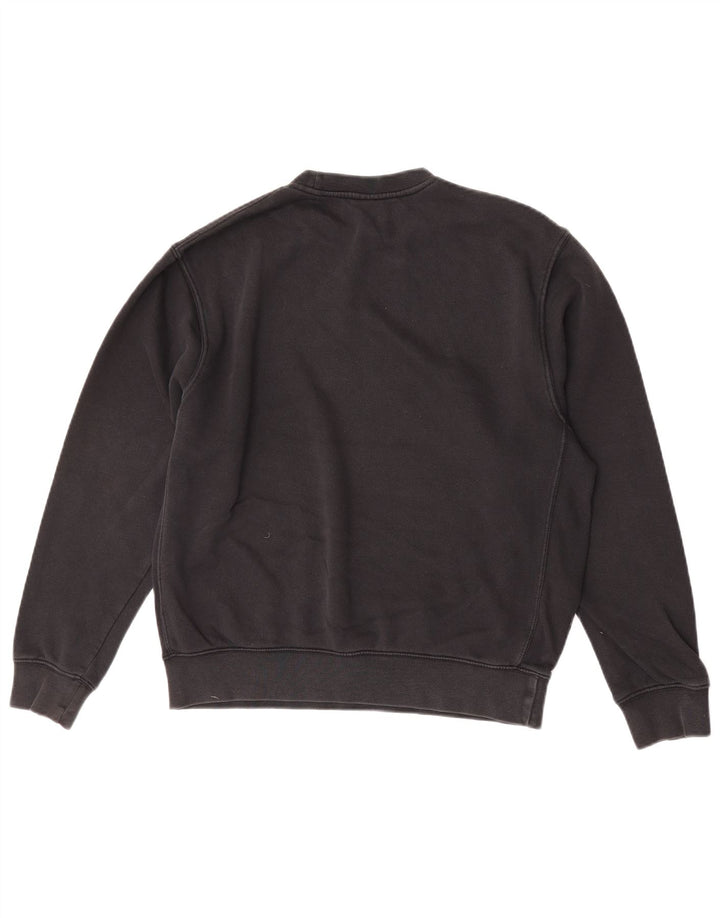 Nike masculino gráfico moletom jumper pequeno algodão preto