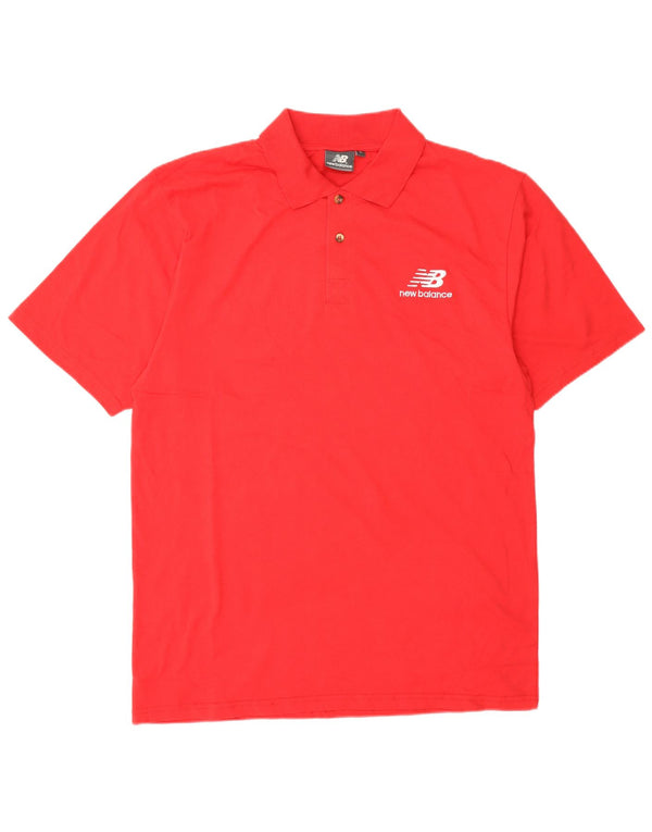 Camisa polo masculina New Balance grande algodão vermelho