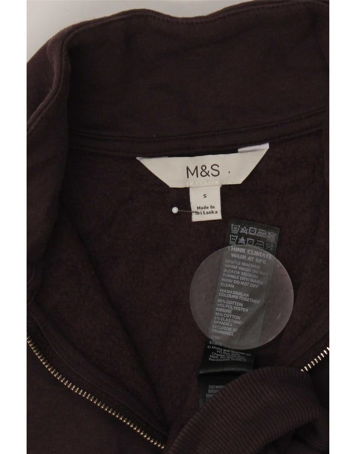 Suéter de moletom feminino grande Marks & Spencer Reino Unido 10 pequeno roxo