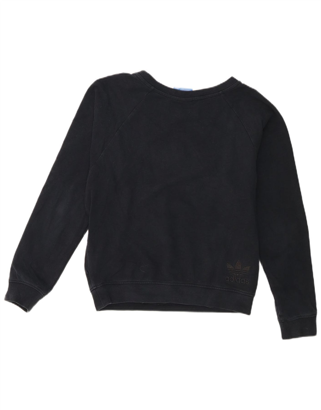 Adidas feminino gráfico oversized moletom jumper reino unido 10 pequeno azul marinho