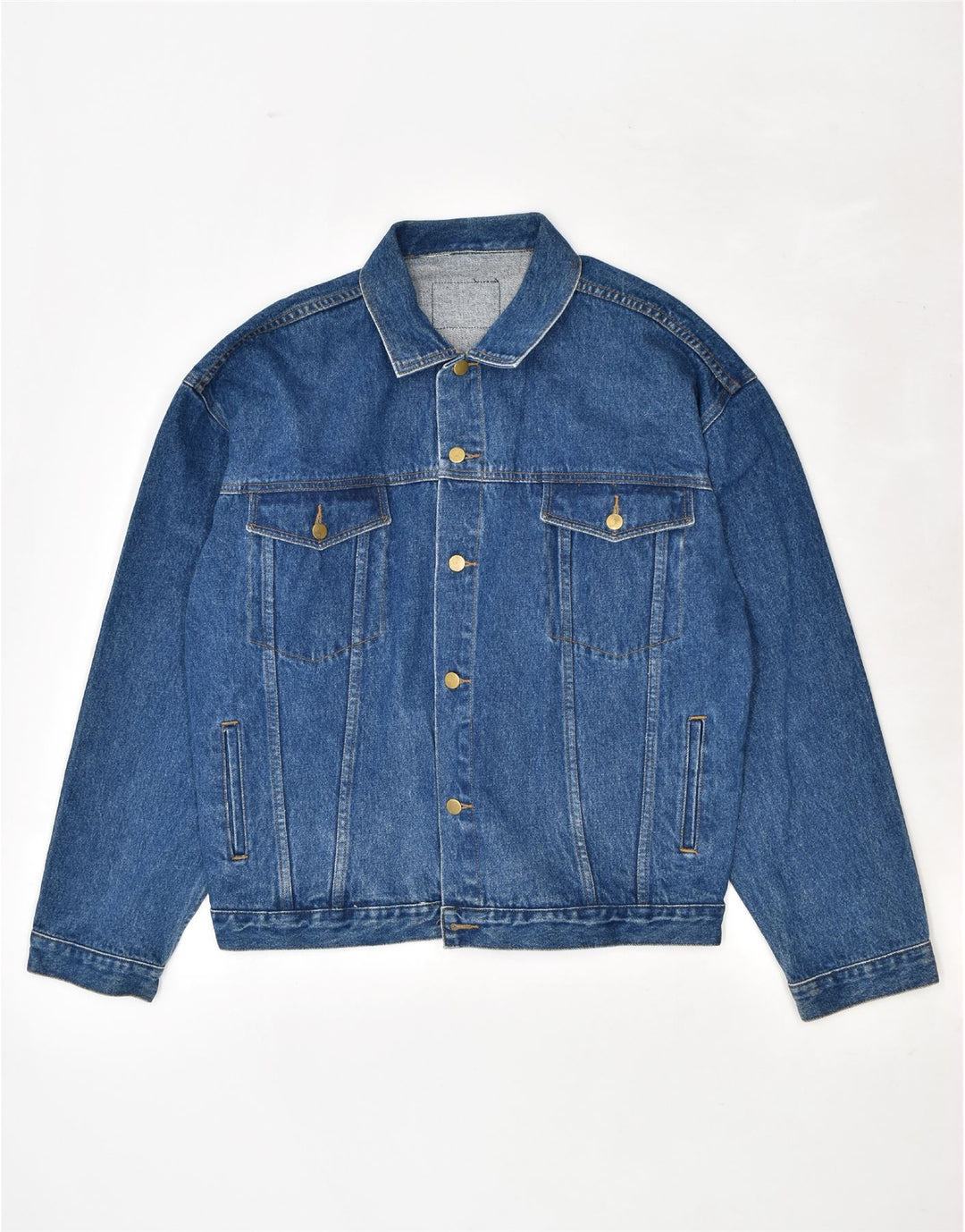 Jaqueta jeans masculina VINTAGE UK 40 grande algodão azul