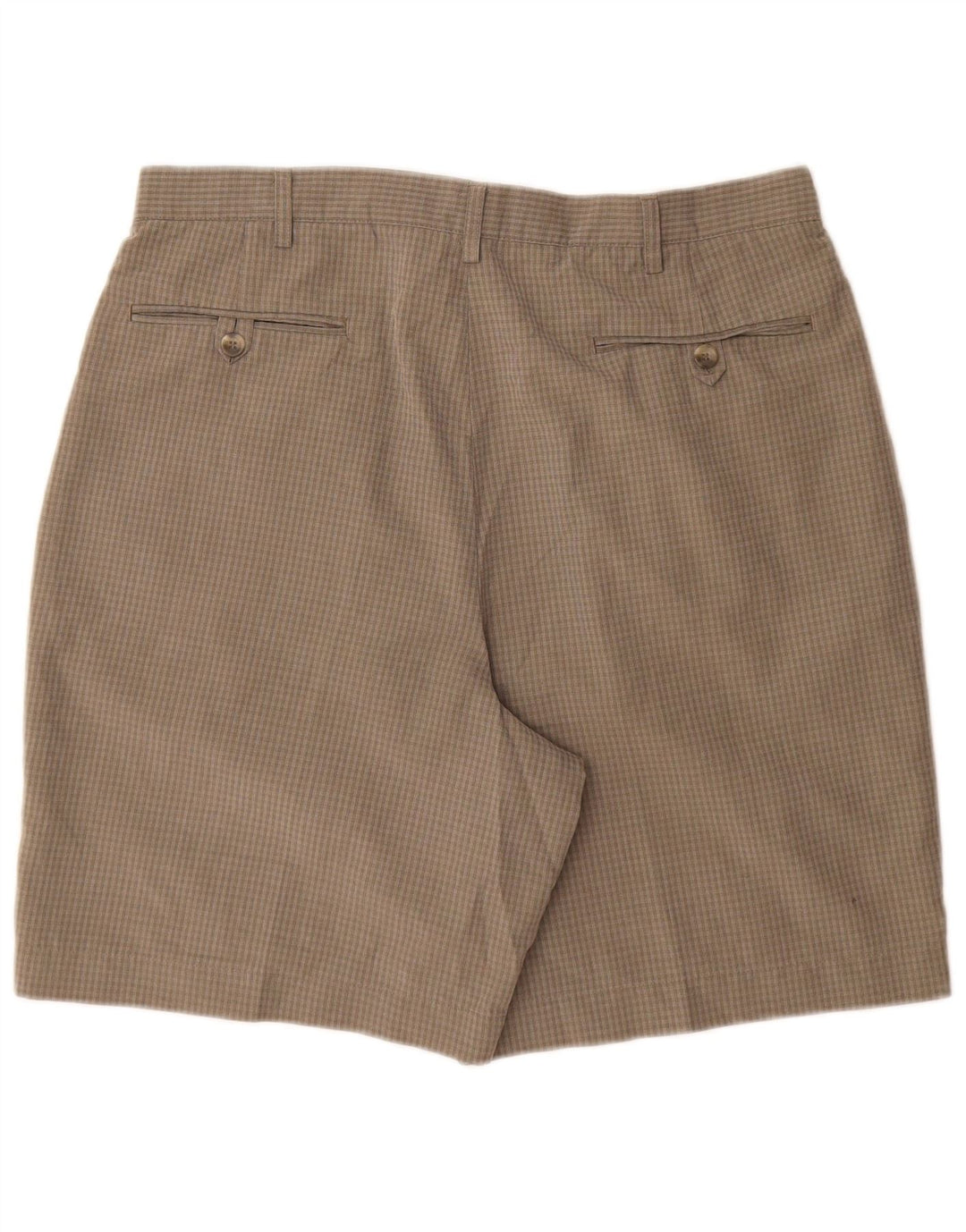 Shorts chino masculino Marks & Spencer W36 poliéster xadrez verde grande