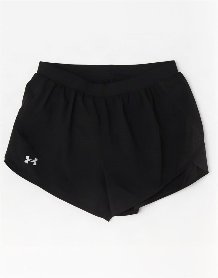 Shorts esportivos femininos Under Armour UK 10 pequenos pretos