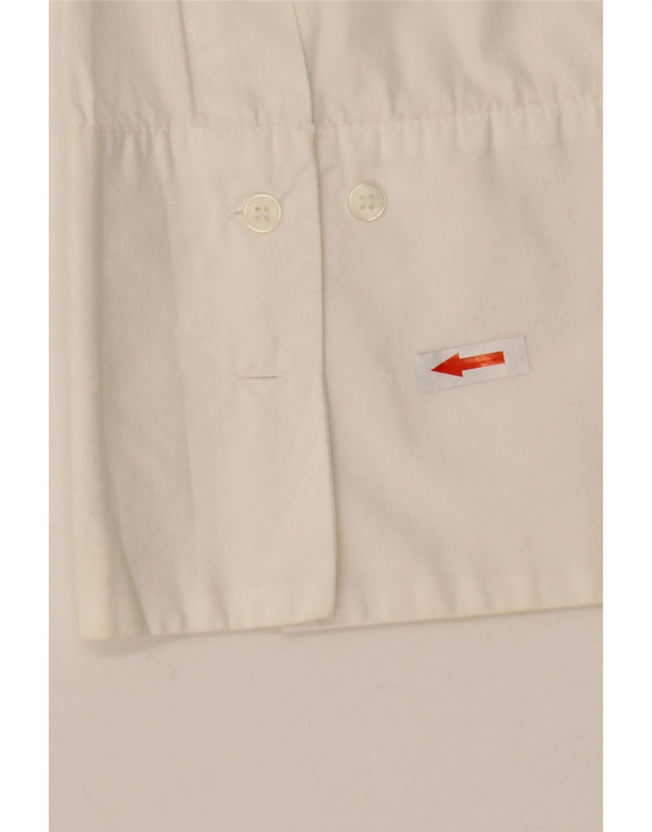 ZARA Blusa feminina oversized UK 10 pequena branca