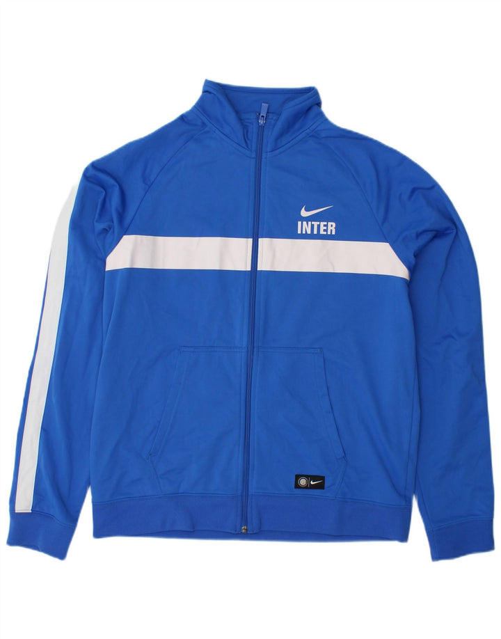 Jaqueta Nike Masculina Graphic Tracksuit Top Grande Azul Colorblock Poliéster
