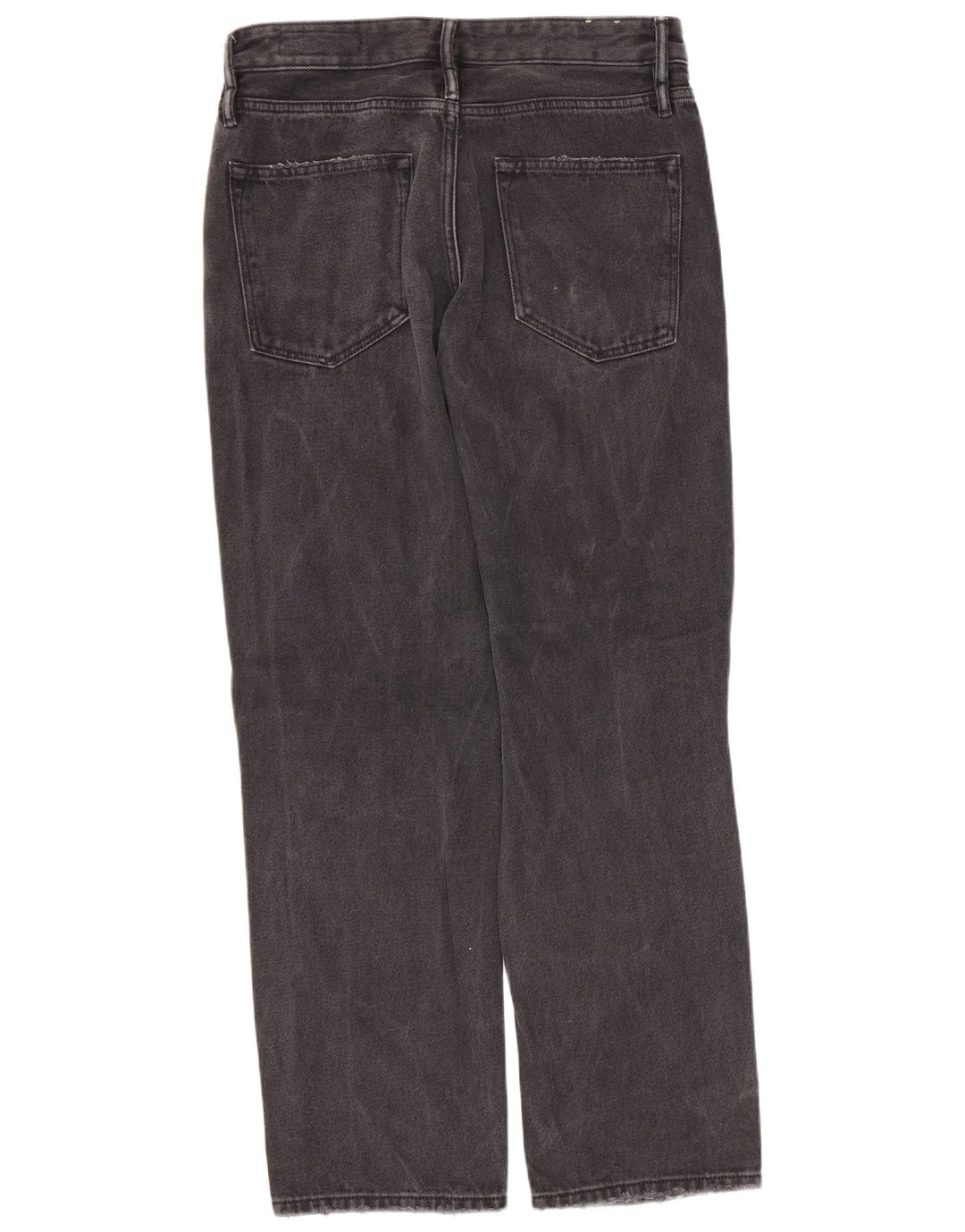 All Saints feminino Alana jeans retos desgastados W26 L28 algodão preto