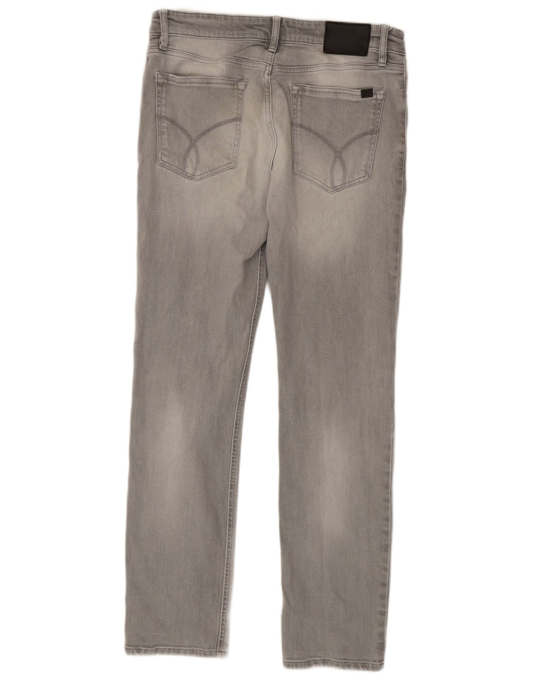 Calvin Klein Masculino Slim Jeans W32 L32 Cinza Algodão