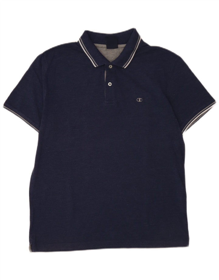 Camisa polo masculina Champion grande algodão azul marinho