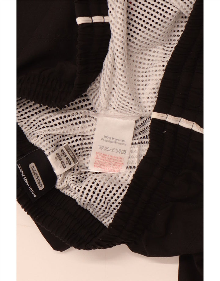 Shorts esportivos gráficos masculinos UMBRO XL poliéster preto