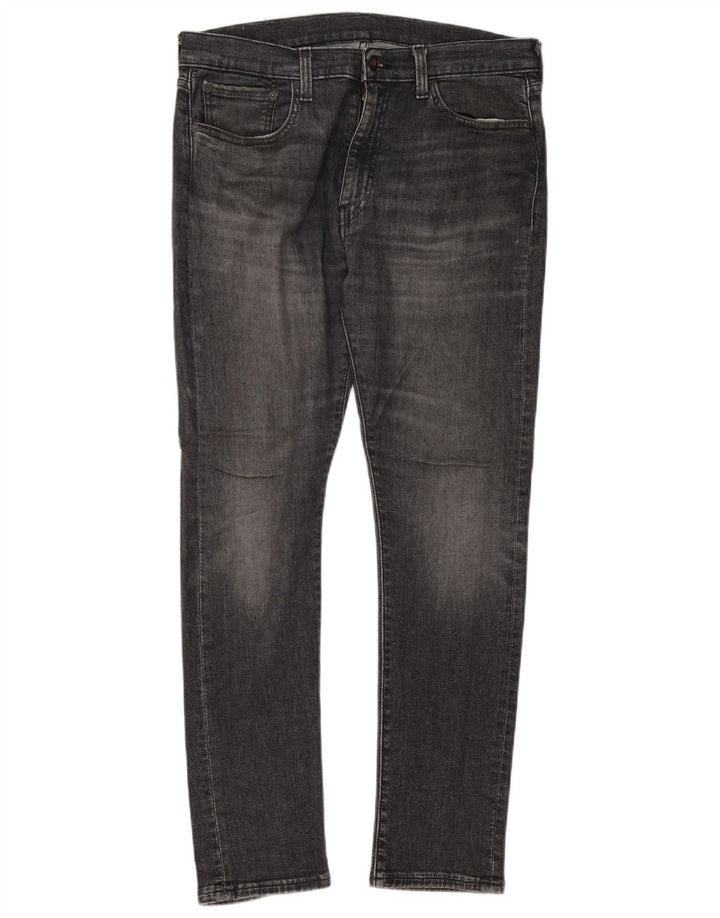 Levi's Mens Slim Jeans W36 L32 Cinza Algodão