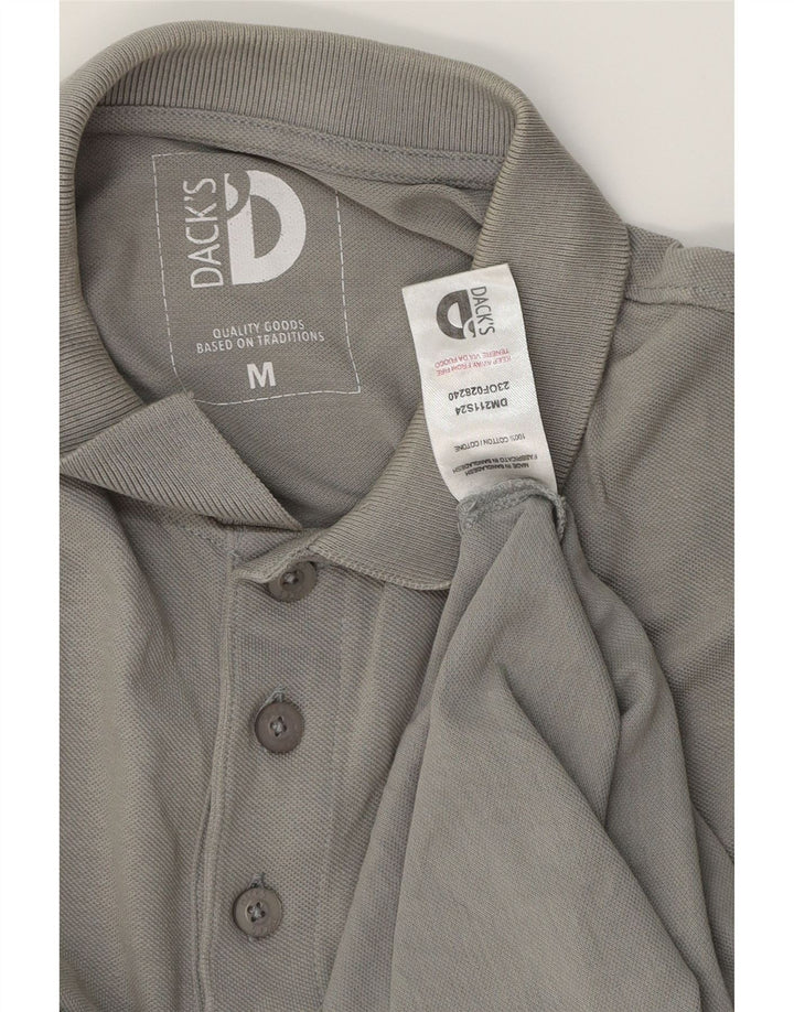 Camisa polo masculina DACK'S algodão cinza médio