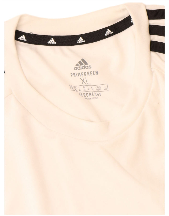 Adidas Mens Aeroready Camiseta Top XL Branco