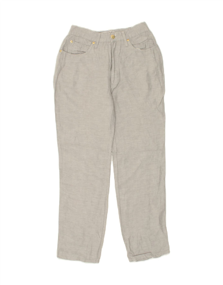 ROCCOBAROCCO Womens Straight Casual Trousers W30 L29  Grey Cotton Vintage Roccobarocco and Second-Hand Roccobarocco from Messina Hembry 