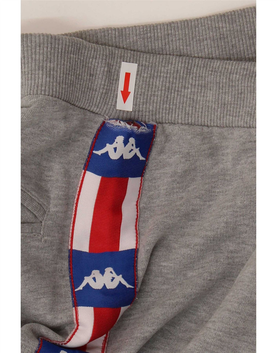 Kappa Mens Graphic Sport Shorts Médio Cinza Colorblock Algodão