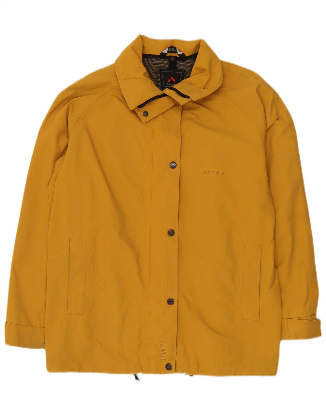 Jaqueta de chuva grande feminina AESSE IT 46 grande nylon amarelo