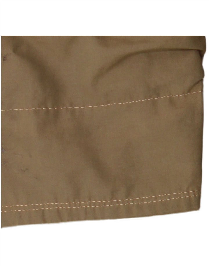 Sobretudo masculino vintage IT 50 grande algodão cáqui