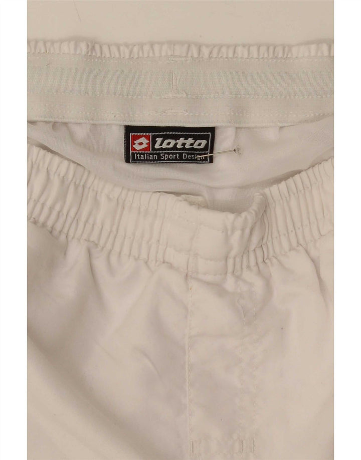 Lotto Mens Graphic Sport Shorts Médio Branco Colorblock