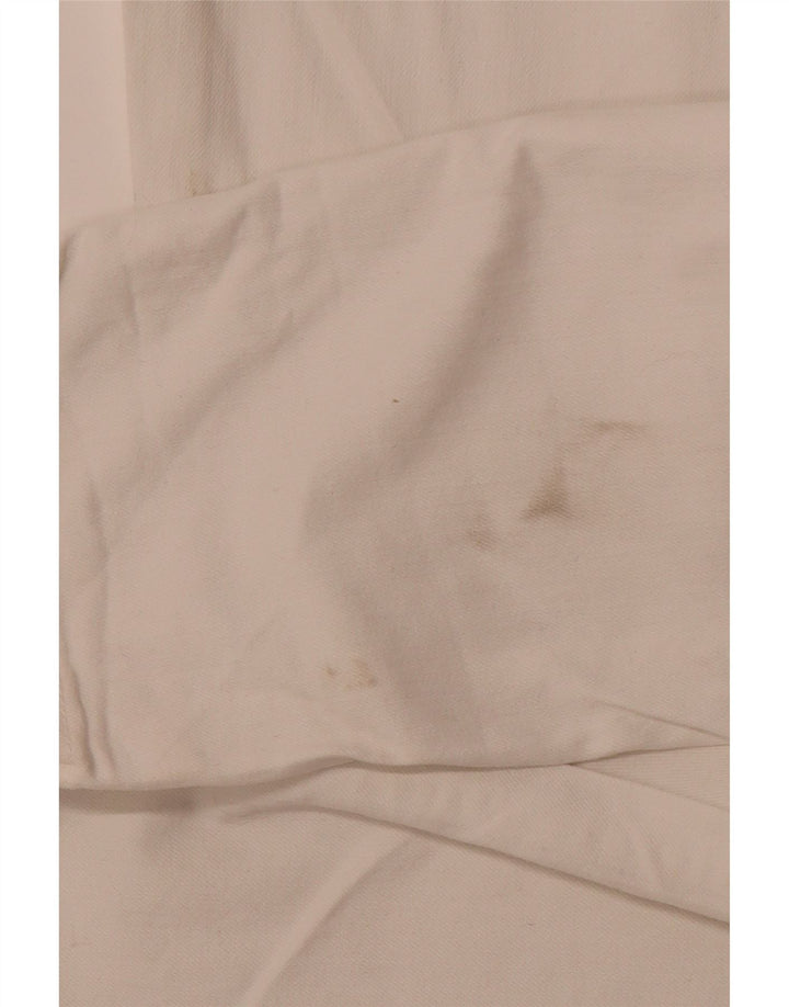 CREW CLOTHING Calça feminina casual slim UK 12 Médio W30 L29 Branco