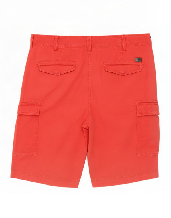 Timberland Mens Earthkeepers Cargo Shorts W38 XL Algodão Vermelho