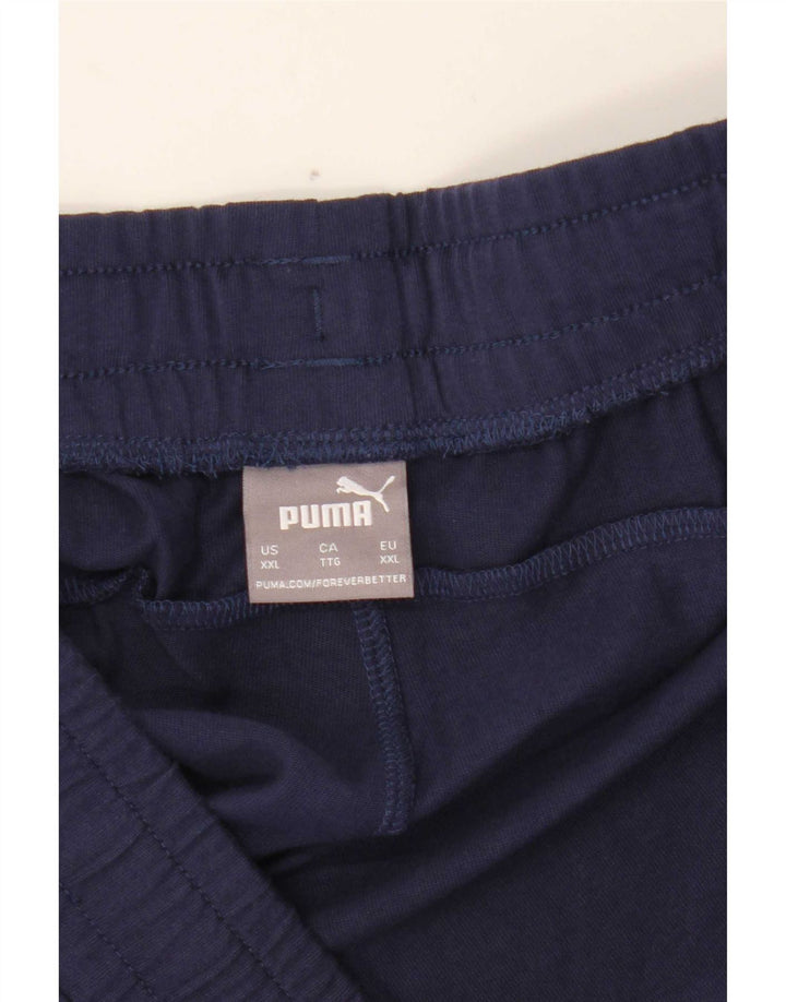 Shorts esportivos masculinos Puma 2XL azul marinho
