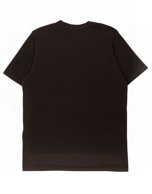 Adidas Mens Graphic T-Shirt Top Pequeno Algodão Preto