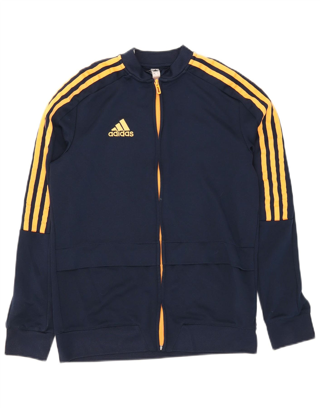 Casaco de treino Adidas Girls Climalite 13-14 anos azul marinho poliéster