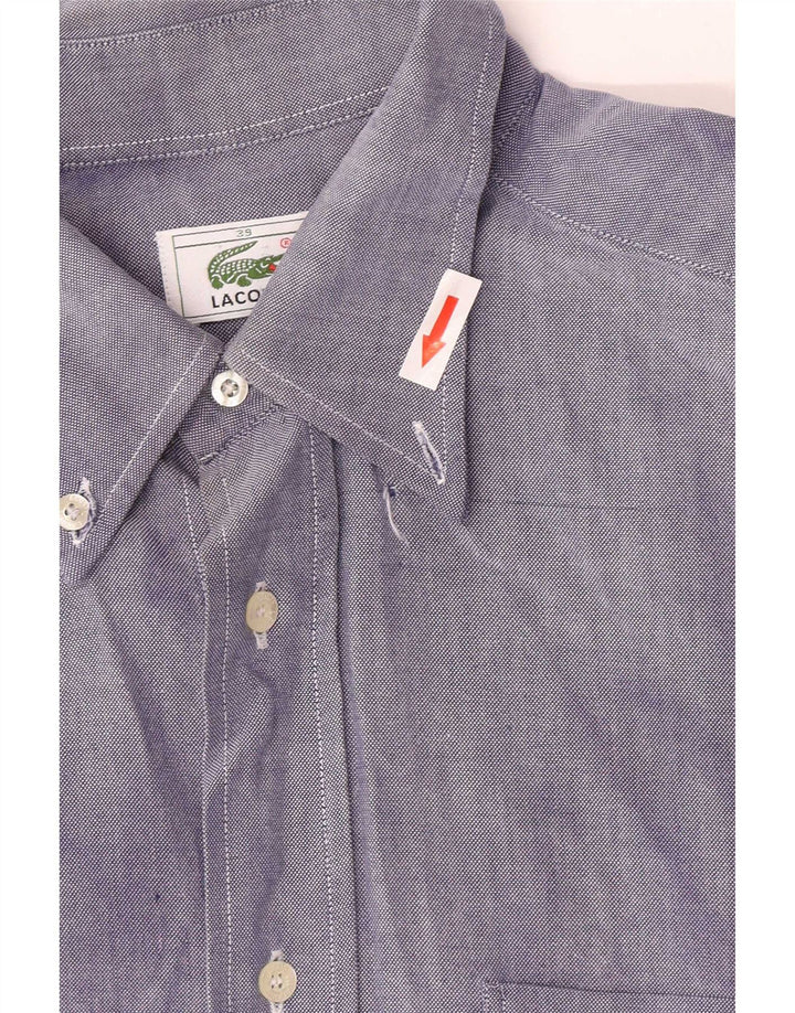 Camisa masculina Lacoste tamanho 39 algodão azul médio
