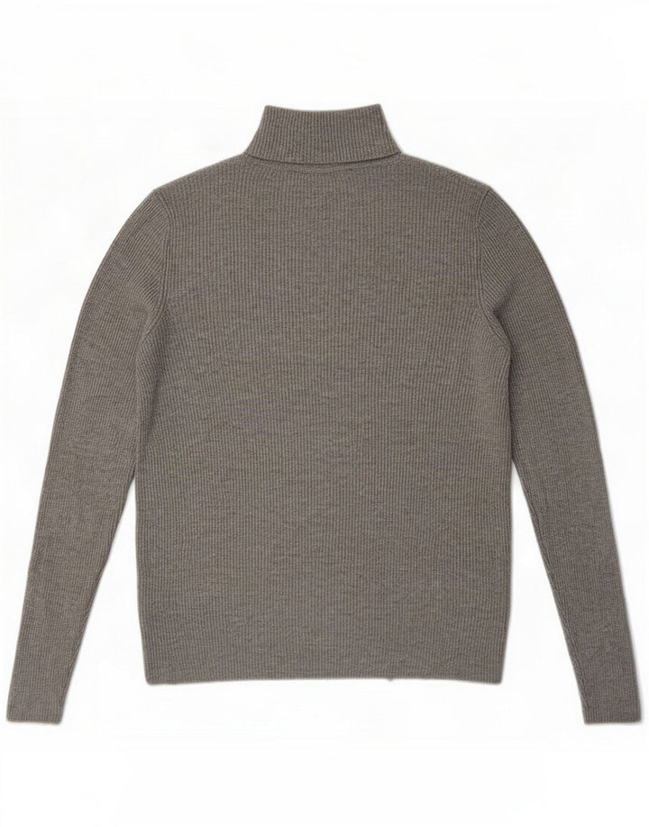 Marks & Spencer Top feminino manga longa UK 12 cinza médio