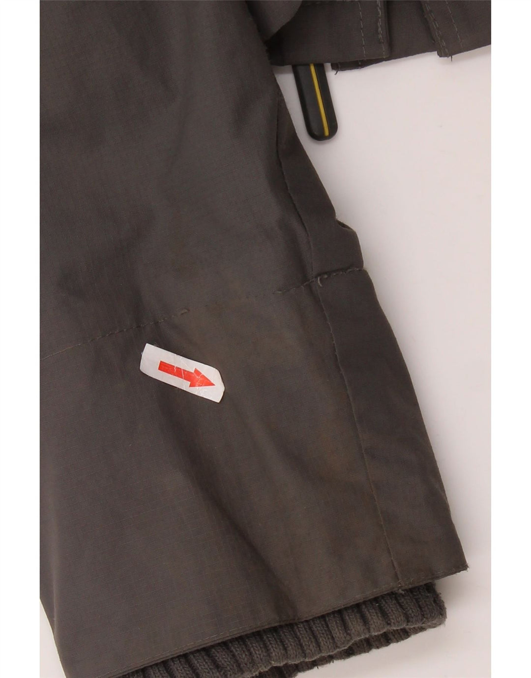 Jaqueta corta-vento masculina SUPERDRY com capuz UK 38 nylon cinza médio